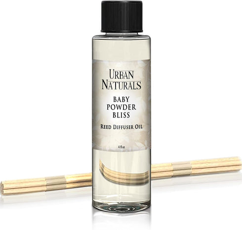Urban Naturals Reed Diffuser Oil Refill, Baby Powder Bliss Diffuser Oils with