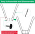 Leaf Bag Holder Collapsible Trash Bag Holders Stand for Outdoor Metal Waste Bags Frame for Garage Yard Lawn Camping