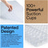 21x21 Inch, GORILLA GRIP Patented Square Shower Stall Mat, Small Bathtub Floor Mats for Stand Up Showers with Suction