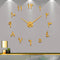 VANGOLD Large DIY Wall Clock, 2-Year Warranty, Modern 3D Wall Clock with Eastern Arabic Numerals for Home Office
