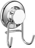SANNO Suction Cup Hook Holder, Super Power Vacuum Suction Bath Hook, Rustproof Stainless Steel, Set of 3