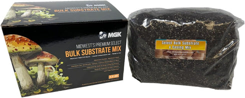 (5 LBS) Myco Labs Premium Bulk Mushroom Substrate Mix | Fully Pastuerized | Maximum Yield | for Dung & Grain Loving
