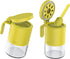 Set 2 10oz Zuutii Glass Spice Jars Moisture-Proof Spice Containers with Spoons, of Spice Bottles, Mini Seasoning