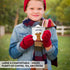 11Oz. 1-Pack Andaz Press Personalized Kids Christmas Hot Chocolate Stainless Steel Campfire Coffee Mug, Adorable