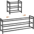 18.5''- 47'' Closet, 3 18 Expandable Shoe Rack - Adjustable Shoe Rack for Tier Long Shoe Shelf Storage for Pairs Shoe