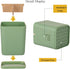 Electric Toothbrush Holder with 3 Slots and Bamboo Dividers, Plastic Organizer for Bathroom Countertop, Green