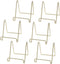 HOHIYA 6 Pcs Plate Stands for Display Holder, Gold, 3 Inch Twist Wire Iron for Decorative Plates