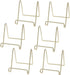 HOHIYA 6 Pcs Plate Stands for Display Holder, Gold, 3 Inch Twist Wire Iron for Decorative Plates