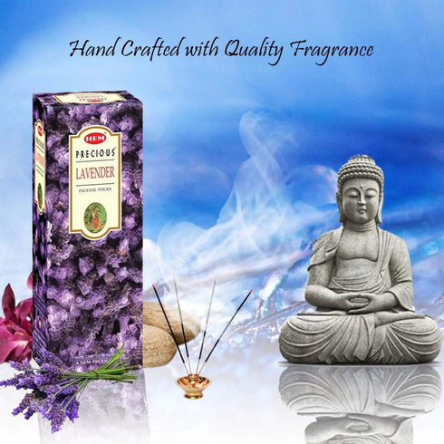Hem Lavender Incense Sticks – 100g Pack of 2 (200g Total) – Long-Lasting Aromatherapy for Relaxation, Meditation & Home