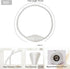 Magnetic Curtain Tiebacks 2 Pack Outdoor Rope Curtain Tie Backs Decorative Window Treatment Holdbacks for Home Decorative Curtain, White