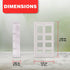 Amazing Drapery Hardware Bracket Spacer Blocks, 8ct, Durable Clear Plastic for Blinds and Shades