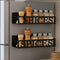 Beeveer 2 Pack Spices Magnetic Spice Rack for Refrigerator Metal Magnet Basket