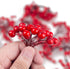 200 400 SallyFashion Artificial Red Berries on Wire Stems - Stems with Holly Berries for Christmas Tree, Wreaths