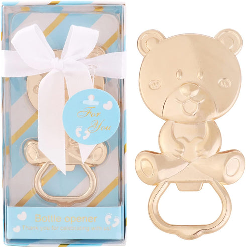 36 Pack 36) Bear Bottle Opener Baby Shower Favors for Guest, Metal Beer Bottle Opener for Baby Shower