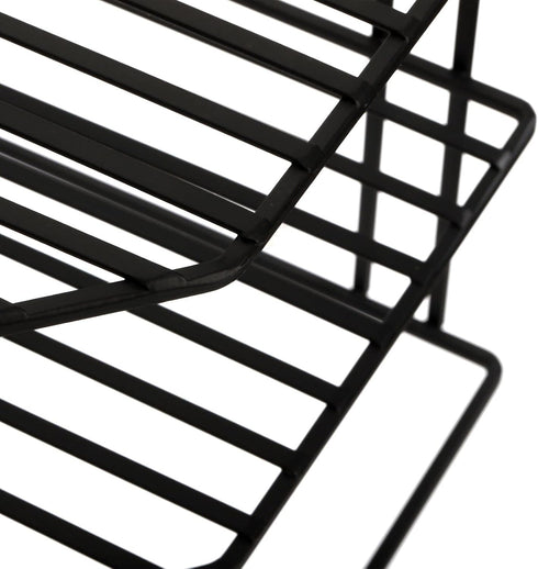 3-Tier Counter 9x9x7.5 Inch Counter Frcctre Kitchen Corner Shelf Rack and Cabinet Organizer, Metal Wire Kitchen Pantry
