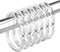 Amazer Plastic Shower Curtain Rings, 24 Pcs C Shaped Hooks for Shower Curtain, Clear for Bathroom