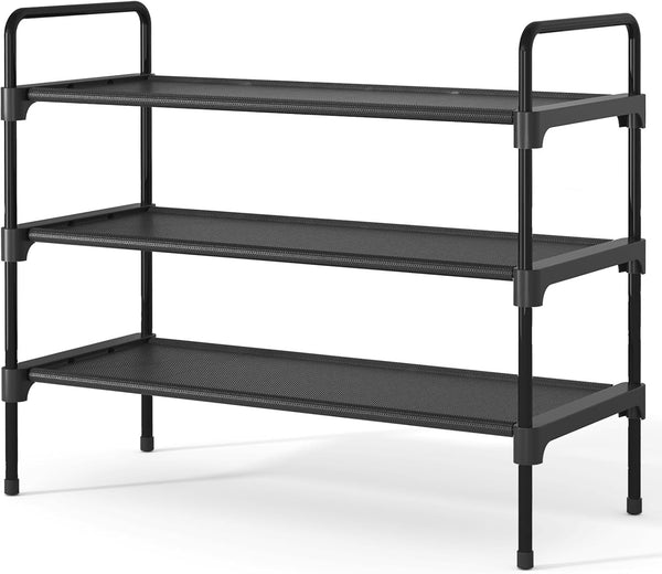 Kitsure Shoe Rack for Closet, Sturdy Shoe Storage for Entryway, Space-Saving Shoe
