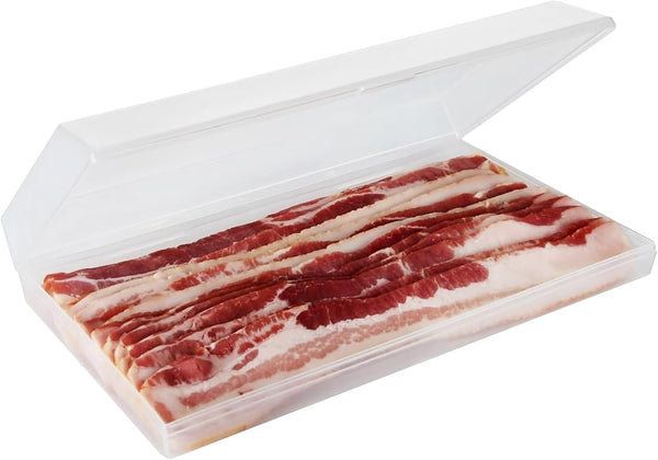 Home-X Bacon Saver - Plastic Airtight Bacon Container - BPA-Free, Dishwasher Safe,