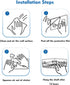 8 LAIGOO Pcs Shower Caddy Replacement Adhesive Stickers, No Drilling Wall Hooks Adhesive Strips Hooks for Bathroom