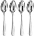 KEAWELL Premium Louise Spoons Set, Set of 4, 18/10 Stainless Steel, Exceptional Mirror Finish, Dishwasher Safe (7.7"