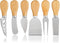 Cheese Knives Set - 6PCS Mini Stainless Steel Cheese Knives - Cheese Knife, Spreader, Fork, Slicer, Cutter, Butter