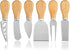 Cheese Knives Set - 6PCS Mini Stainless Steel Cheese Knives - Cheese Knife, Spreader, Fork, Slicer, Cutter, Butter