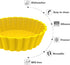 Webake Silicone Mini Tart Pan - 4 Inch Non-stick Mini Quiche Molds, Small Pie Baking Pan, Pack of 8.