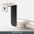 mDesign Steel Over Door Curved Towel Bar Storage, Hanger for Cabinet or Cupboard, Holder Rack for Kitchen, Bathroom