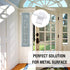 Adjustable Magnetic Curtain Rods for Metal Doors, Multi-Use, 1/2 Inch Diameter, Tool Free (2 Pack, Adjust from 9 to 16