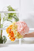 Artificial Hydrangea Flowers, 10 Fake Silk Hydrangea Heads for Wedding Centerpieces, Home Decoration with Stems