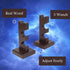 ChampWe Wizard Wand Display Stand, Wooden 3 Tiered Magic Wands Holder for Collection, Brown