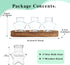 ohohFLOWER Plant Propagation Stations, Plant Lover Gift, Star Shaped Glass Vase with Wooden Stand for Propagating