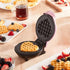 Mini Waffle Maker 4 Inch Plate - Heart Pink Non-Stick Waffle Iron for Hash Browns, Keto Chaffles, Snacks, Sandwich