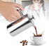 Small French Press Coffee Maker,12OZ/350ML Stainless Steel Insulated Coffee Press,Stainless Steel French Press with 2 Fliters 0.35 Liter (12oz, Sliver) by Miuly
