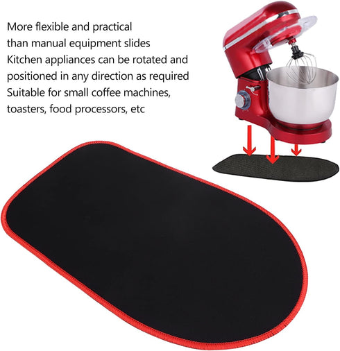 Sliding Appliance Mover, Effort Saving Rubber Mixer Mat Rolling Tray for Kitchen(Suitable for 4.5-5L)
