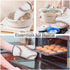 Baseball Stitches Oven Mitts and Pot Holders Set, Softball Laces Design Heat Resistant 3pcs for Baking