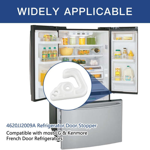 4620JJ2009A Refrigerator Door Stopper for LG Electronics & Kenmore, Door Stop Latch Replacement Part (1 Pack)