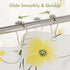 Amazer Shower Curtain Hooks - Decorative Rust Proof Stainless Steel Set of 12 for Bathroom Shower Rods