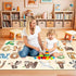2.5x4 Kids Rugs for Playroom - Feet ABC Rug for Toddler Children Educational Learning Animal, Alphabet Rug Kids Play