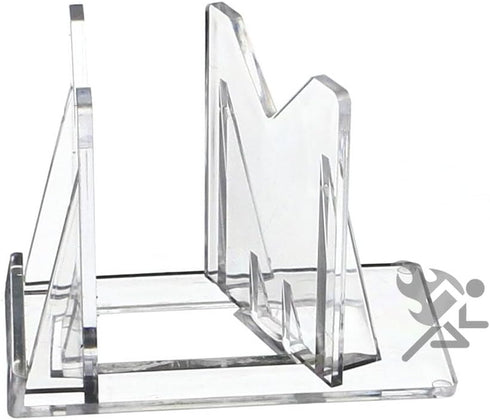 OnFireGuy 10pcs Clear Acrylic Fishing Lure Display Stands, 3-Piece Easels for Fishing & Decoration