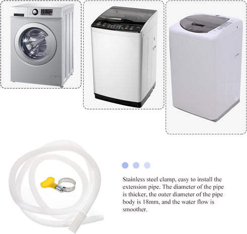 DOITOOL Air Conditioner Drain Hose for Portable Washing Machine, Inlet Hose for Washer Machine Drain Hose