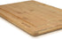 Navaris Medium Bamboo Wooden Cutting Board, Natural Chopping Board with Juice Groove, 14 x 9 inches