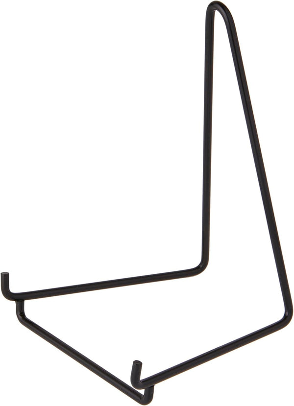 Bard's Black Wire Easel Stand, 6" H x 4" W x 4" D