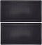 Bar Mat 12" x 6", Rubber Spill Mat for Cocktail Bartender Set of 2, Coffee Bar or Countertop Glass Drying Mat (Black)