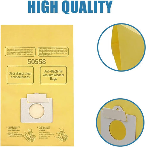 Vacuum Bags for Kenmore Canister Type Q & C, Premium Replacement Dust Bag, 10 Pack