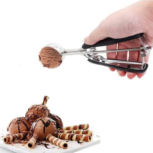 Cookie Scoop Set, 3Pcs Ice Cream Scoop, Stainless Steel Cookie Scooper for Baking, Ice Cream Scooper with Trigger