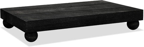 Amyhill Wood Pedestal Stand Kitchen Soap Tray Farmhouse Wooden Riser Stand for