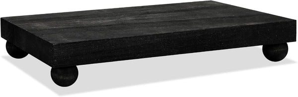 Amyhill Wood Pedestal Stand Kitchen Soap Tray Farmhouse Wooden Riser Stand for