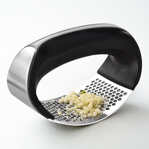 EYBDYB SetPremium Innovative Rocking Garlic Press Stainless Steel Garlic Crusher with Ergonomic Handle,Includes Garlic