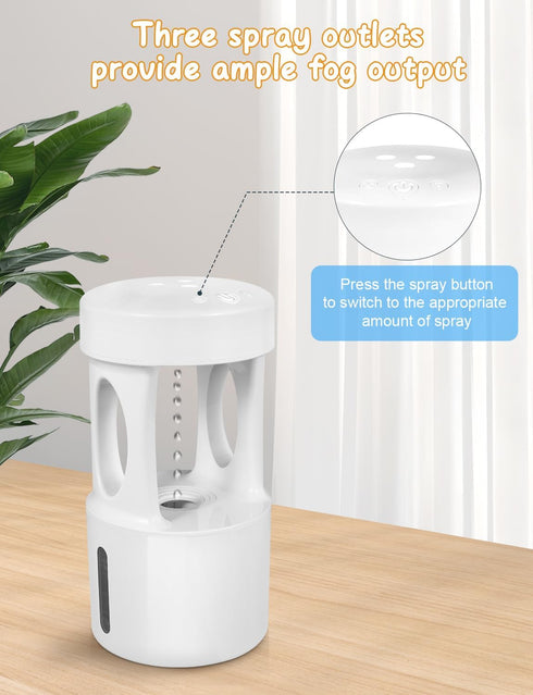 RooXchowla Anti Gravity Humidifier with Night Light, Drip Drop Humidifier for Bedroom/Baby Nursery/Bathroom/Living Room